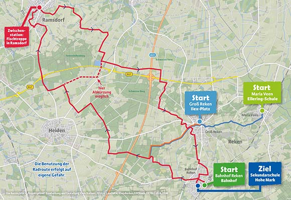 Tourverlauf Reken radelt 2025 RE